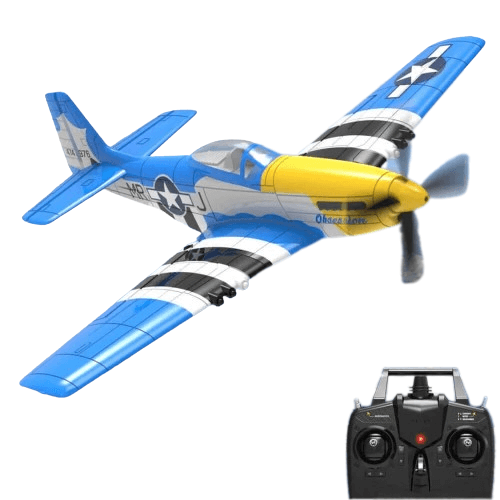 P51D Mustang 400mm 2.4G 4CH 6-Axis EPP RTF RC Airplane - Kids toy lover