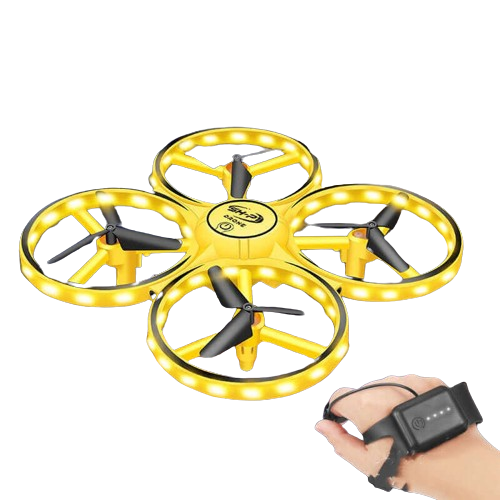 2024 New Mini Quadcopter Drone with Smart Watch Gesture Control for Kids