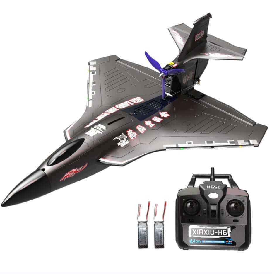 Raptor Tri-Mode RC Aircraft 3 in 1 Land, Water, and Air in black with two batteries - Kidstoylover
