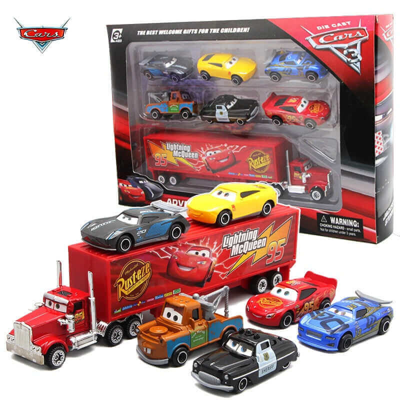 Disney Pixar Cars 3 Diecast Metal Car Models - Lightning McQueen, Jack