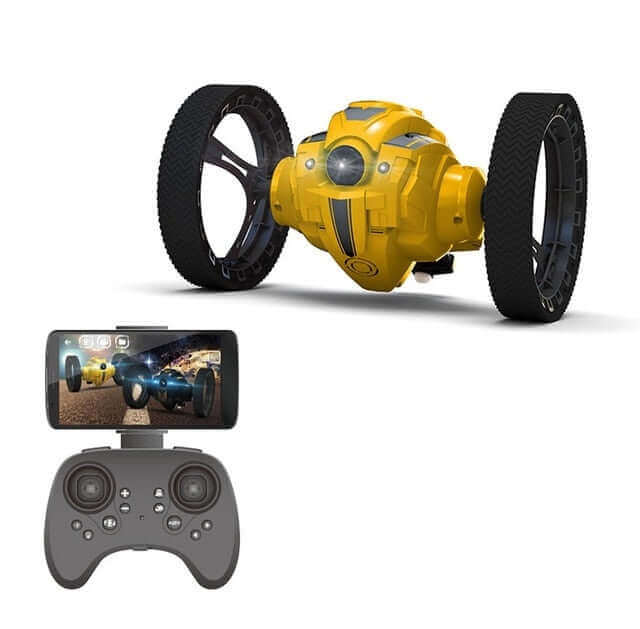 rc car with camera and goggles WiFi RC Bounce Car with HD Camera and Jumping Stunts