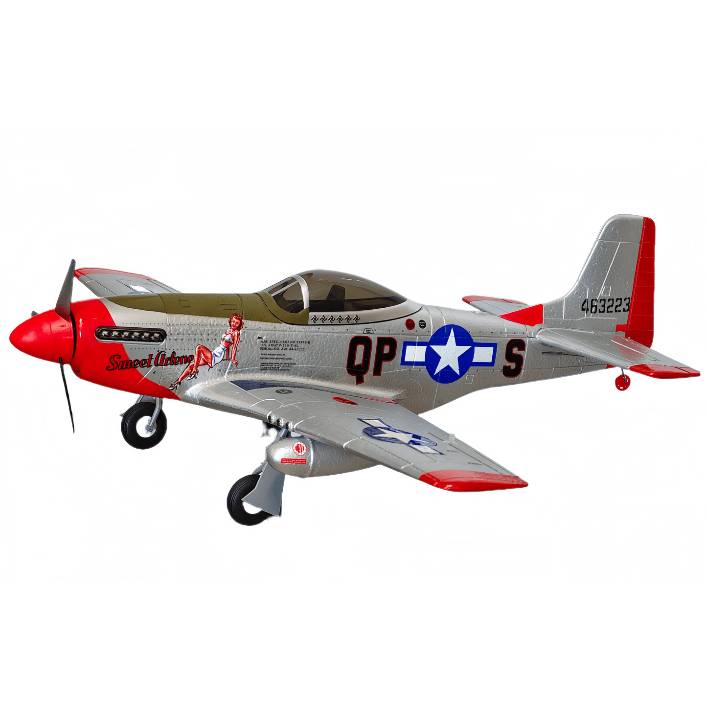 MOFLY P-51D 690mm Brushless RC Warbird, Optional FPV Camera & Phone Mount | KIDS TOY LOVER