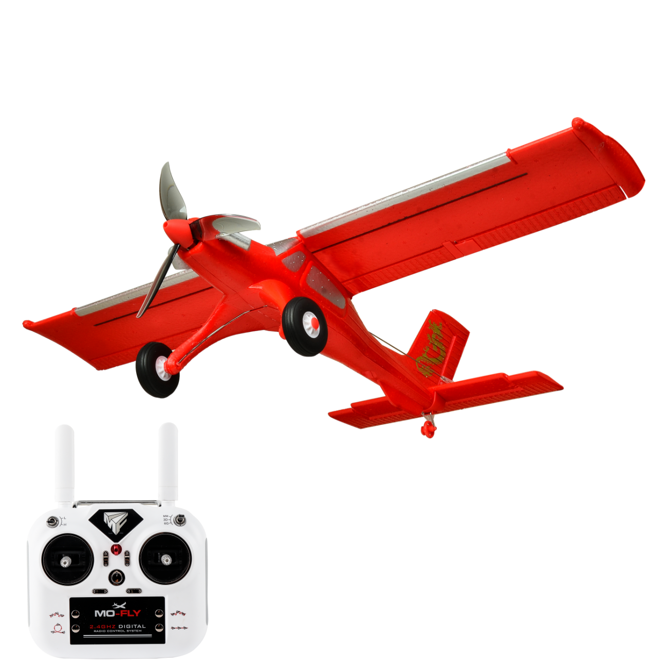 MF-X7 rotes RC Plane mit weißer 2.4G Fernsteuerung