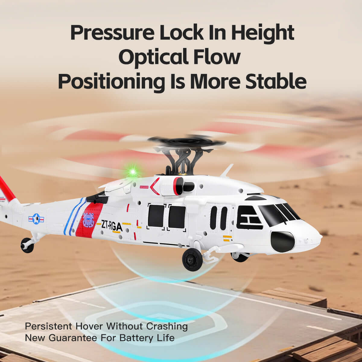 Hélicoptère RC K270 UH-60L, 2,4G 4CH classe 170, hélicoptère militaire à 4 rotors sans rotor de stabilisation avec altitude barométrique (version RTF avec flux optique),2 Batteries Hélicoptère RC K270 UH-60L, 2,4G 4CH classe 170, hélicoptère militaire à 4 rotors sans rotor de stabilisation avec altitude barométrique (version RTF avec flux optique),2 Batteries