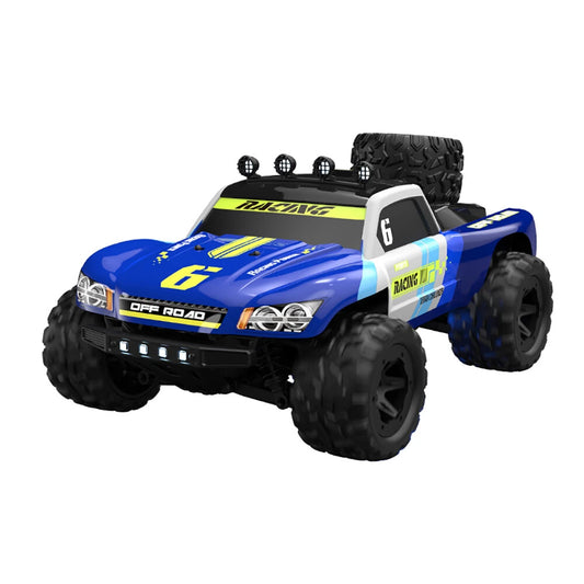 Blue Remote Control Off-Road Buggy Car - 4WD High Speed RC Monster Truck with Big Wheels for Kids