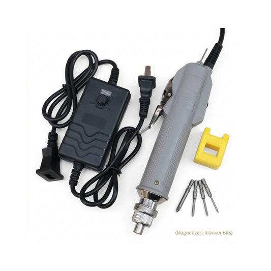 220V electric screwdriver set with magnetizer and four bits