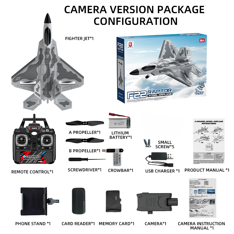 BM31 F22 Raptor RC Airplane Dual Brushless 6-Axis Stunt LED