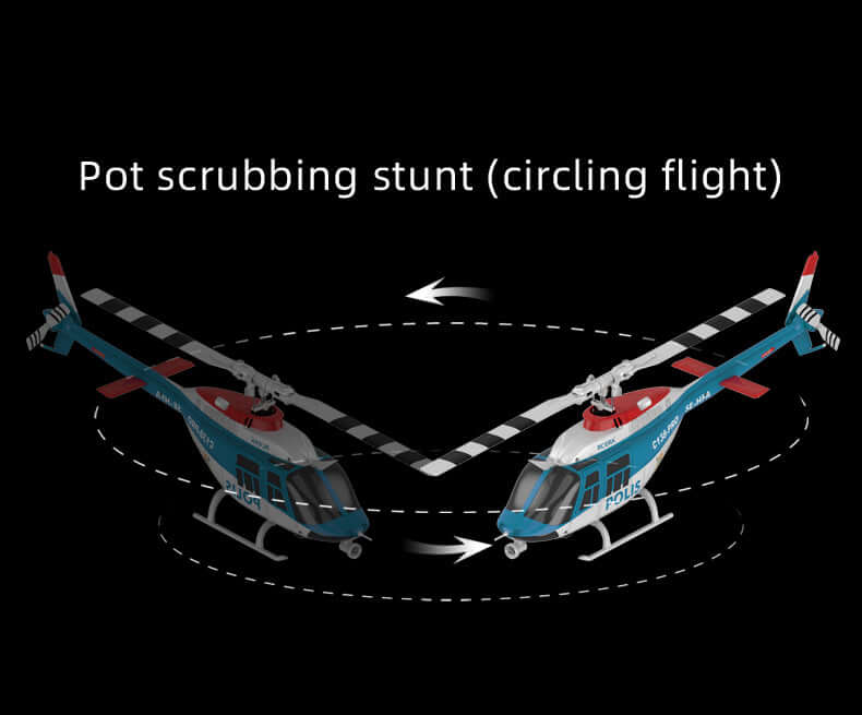 RC ERA C138 PRO 6CH Brushless Police RC Helicopter with Optical Flow & LED Lights | KIDS TOY LOVER