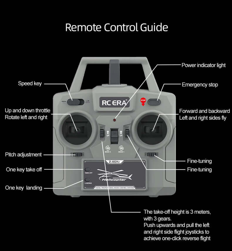 RC ERA C138 PRO 6CH Brushless Police RC Helicopter with Optical Flow & LED Lights | KIDS TOY LOVER