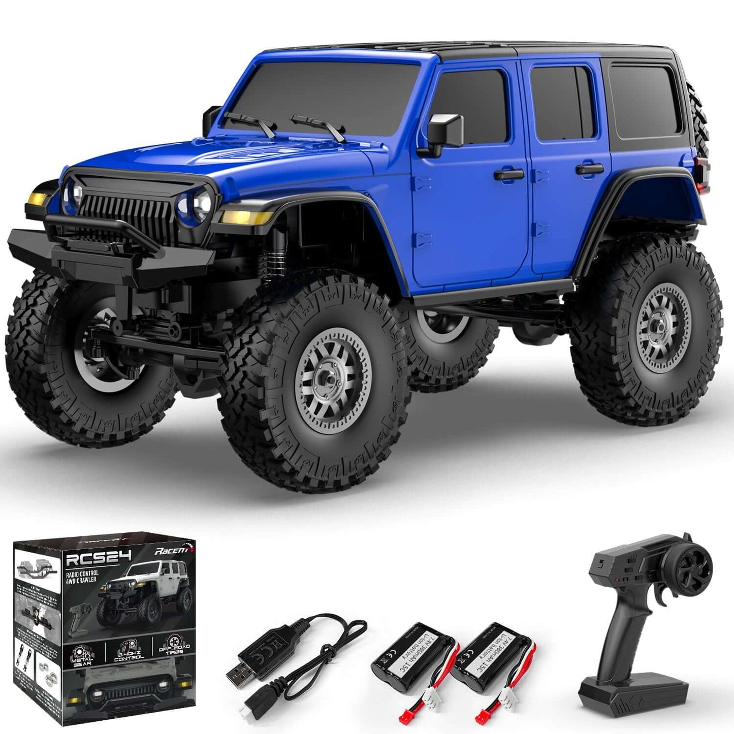 RACENT RCS24 1/24 4WD All-Terrain RC Monster Truck | KIDS TOY LOVER