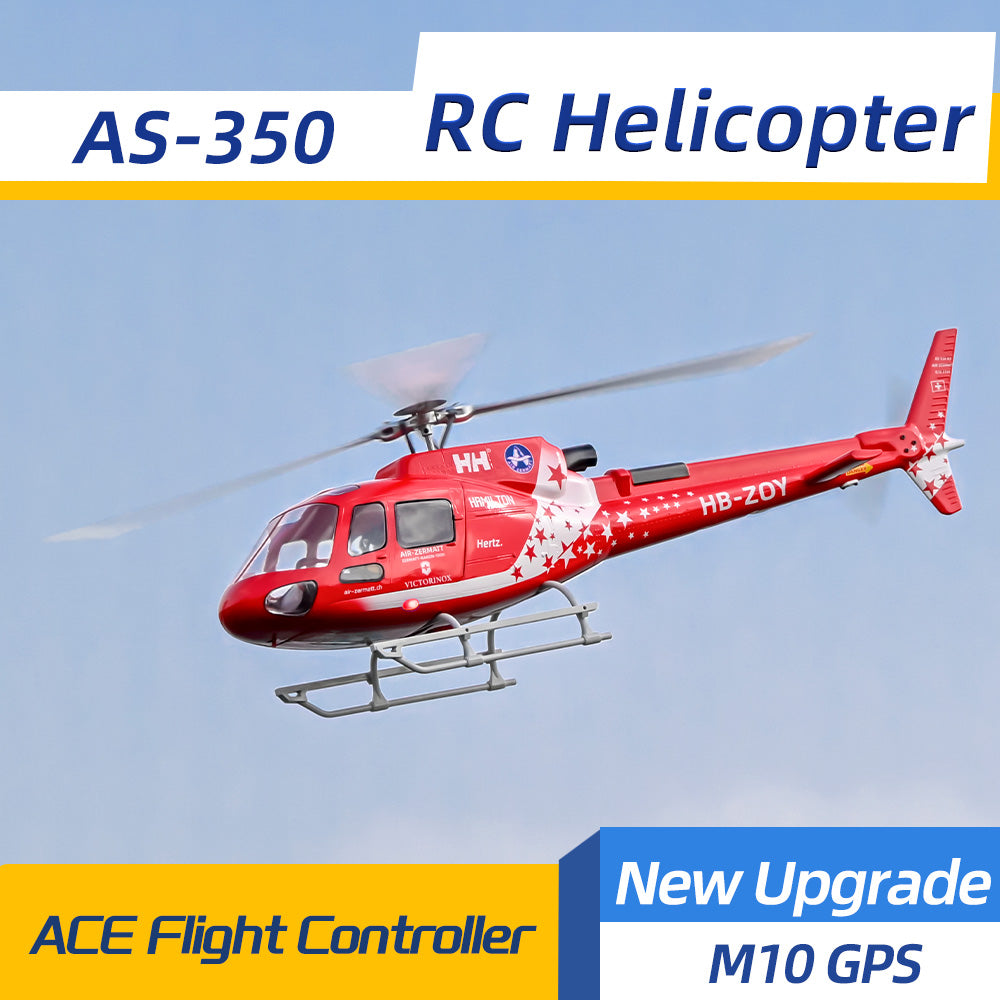 Flywing AS-350 Scale RC Helicopter with ACE M10 GPS Flight Controller
