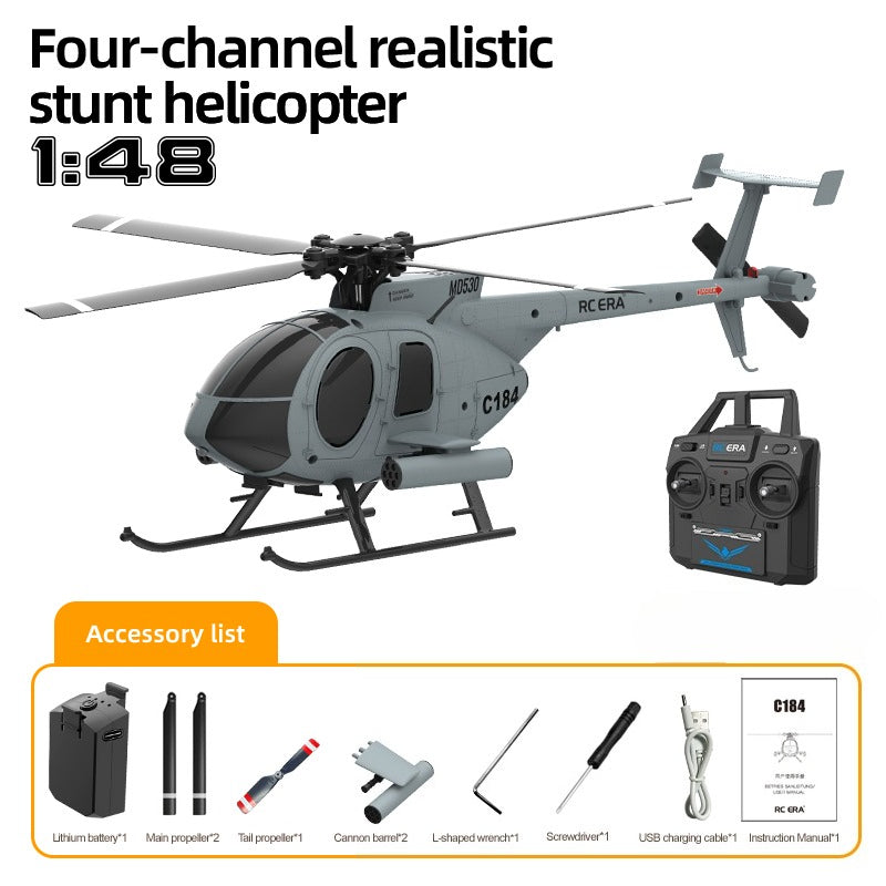 RC ERA C184 1/48 Scale MD530 Helicopter - Optical Flow Positioning RTF