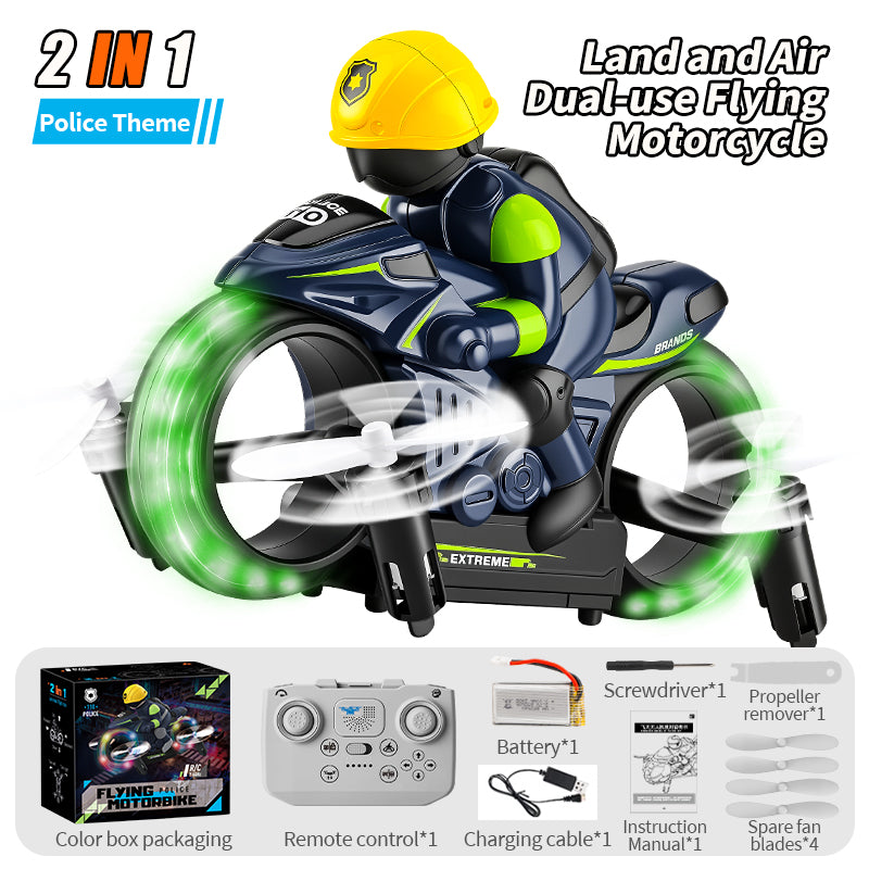 H141 2 in 1 Flying Motorbike – Land & Air Dual Mode RC Motorcycle
