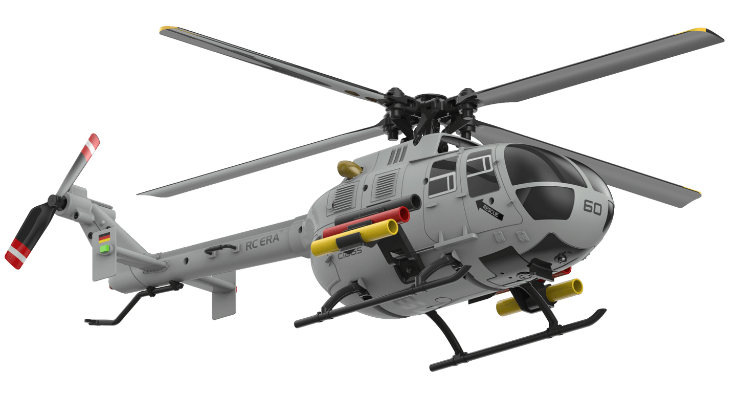 RC ERA C186S professional 1:48 scale brushless RC helicopter promotional poster.