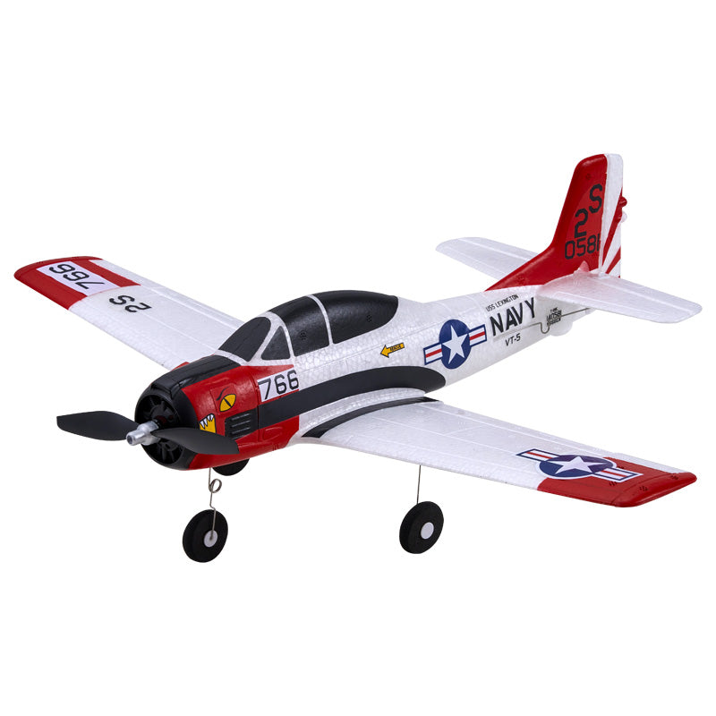 FMS 410mm T-28 Trojan 4CH RTF Avion RC débutant avec stabilisateur Gyro