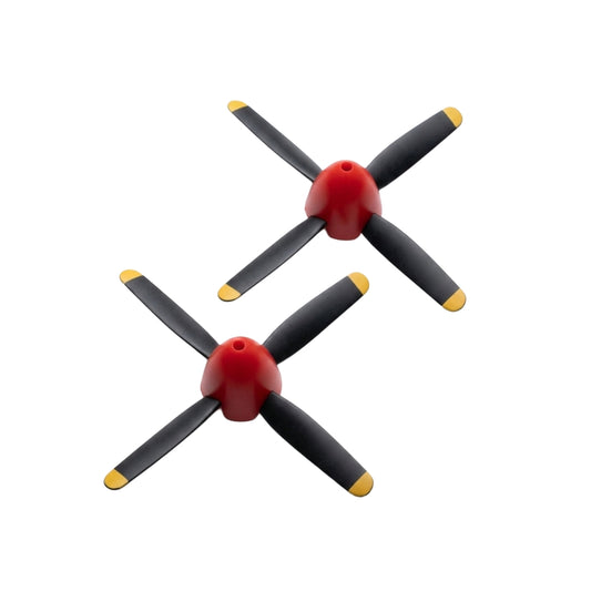 VolantexRC 761-5 P-51 Mustang four-blade propeller with red spinner