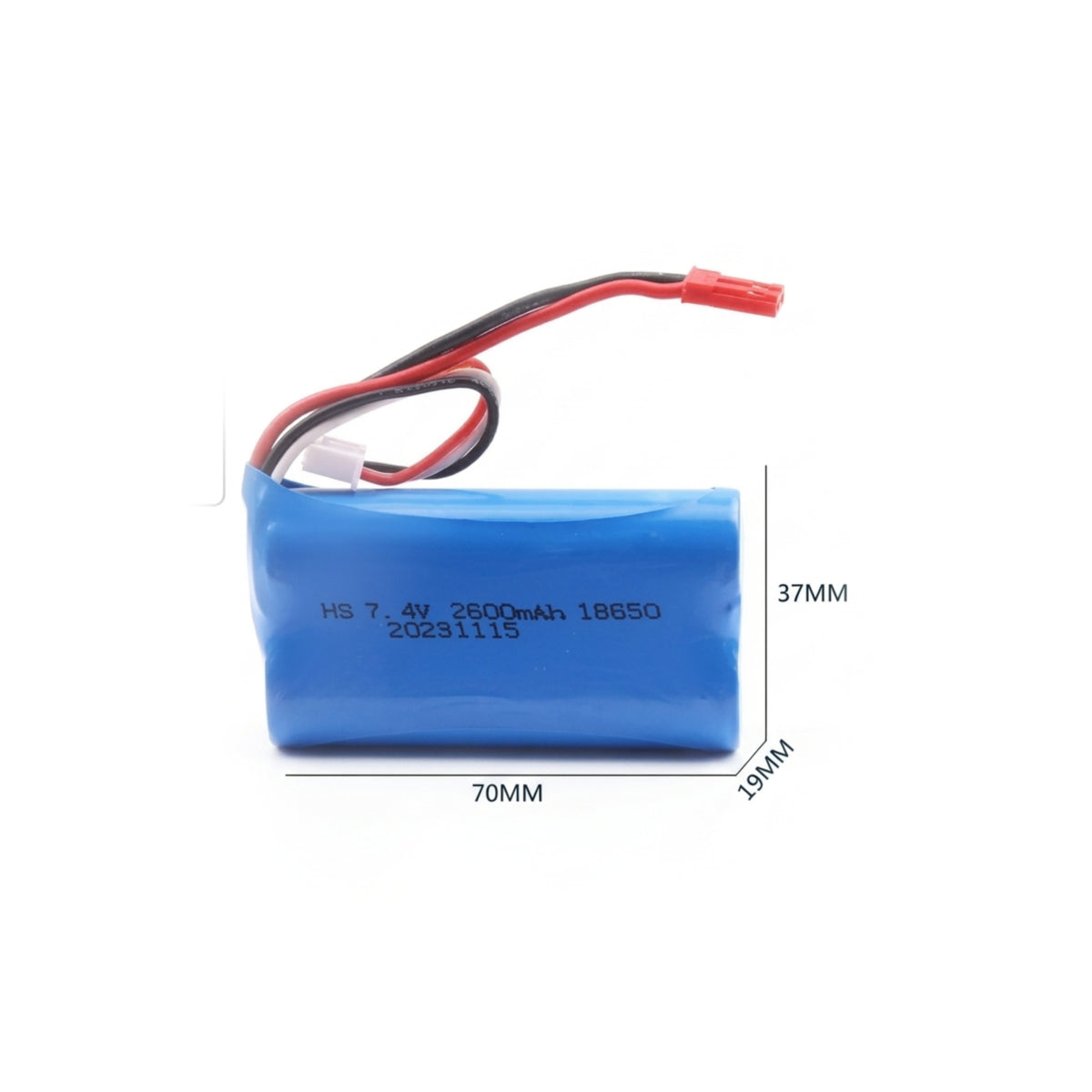 HJ806 RC Boat 7.4V 2800mAh JST Battery High-Capacity Lipo Spare Part