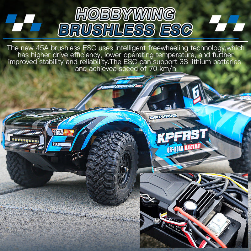 KF17 1:12 Brushless RC Truck – 70km/h 4WD Off-Road Racer