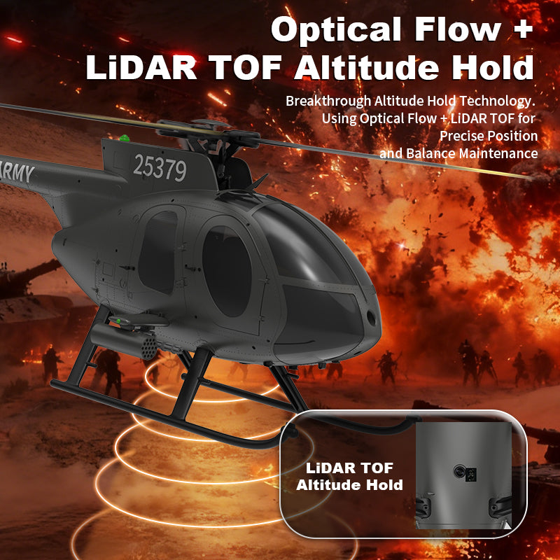 F119S MD500 16:1 Scale GPS Brushless RC Helicopter