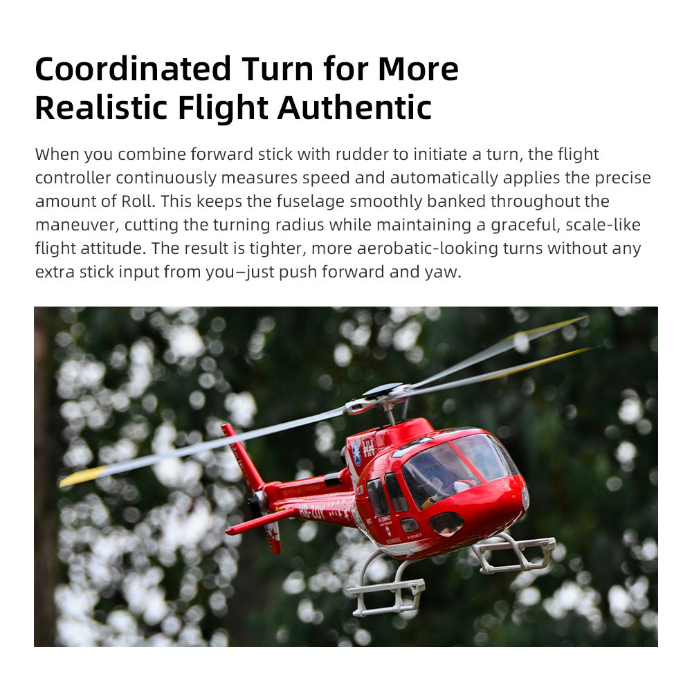 Flywing AS-350 Scale RC Helicopter with ACE M10 GPS Flight Controller