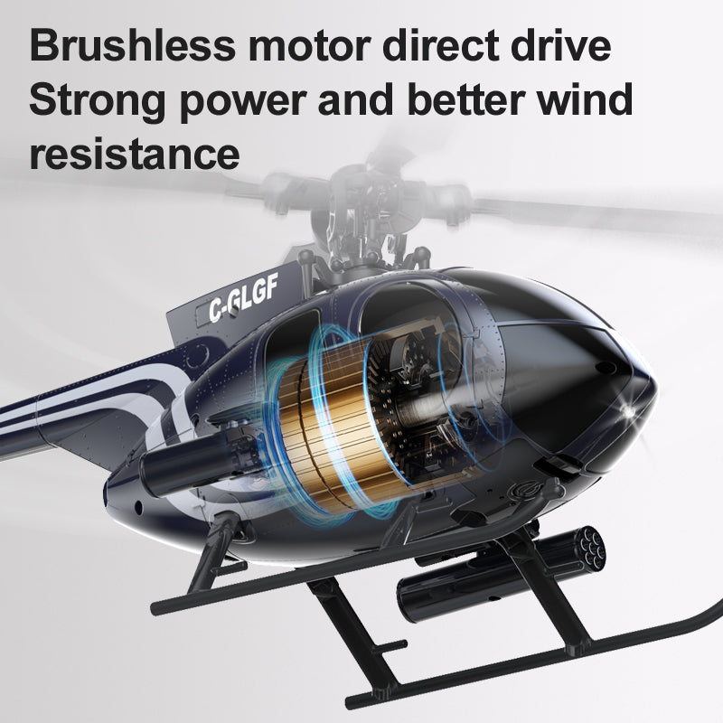 K300 stunt RC helicopter feature image showing inverted flight support