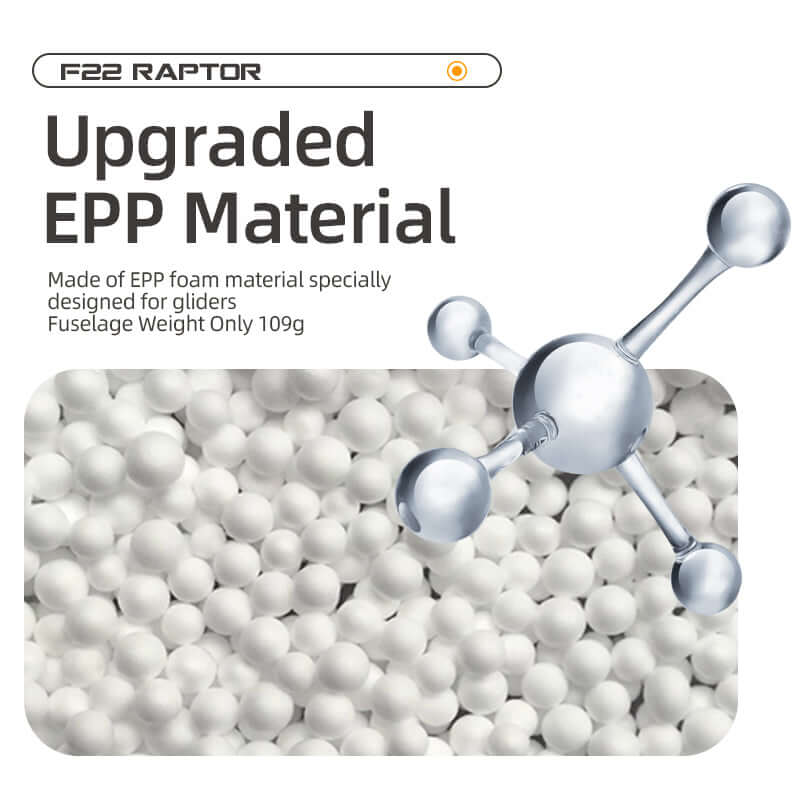 F22 Raptor RC jet with LED navigation lights dual-color flashing wing lights night flight