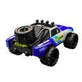 Blue Racing Off-Road RC Truck with Number 6 - 4WD High Speed Monster Buggy Car with LED Headlights and Spare Tire