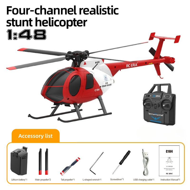 RC ERA C184 1/48 Scale MD530 Helicopter - Optical Flow Positioning RTF