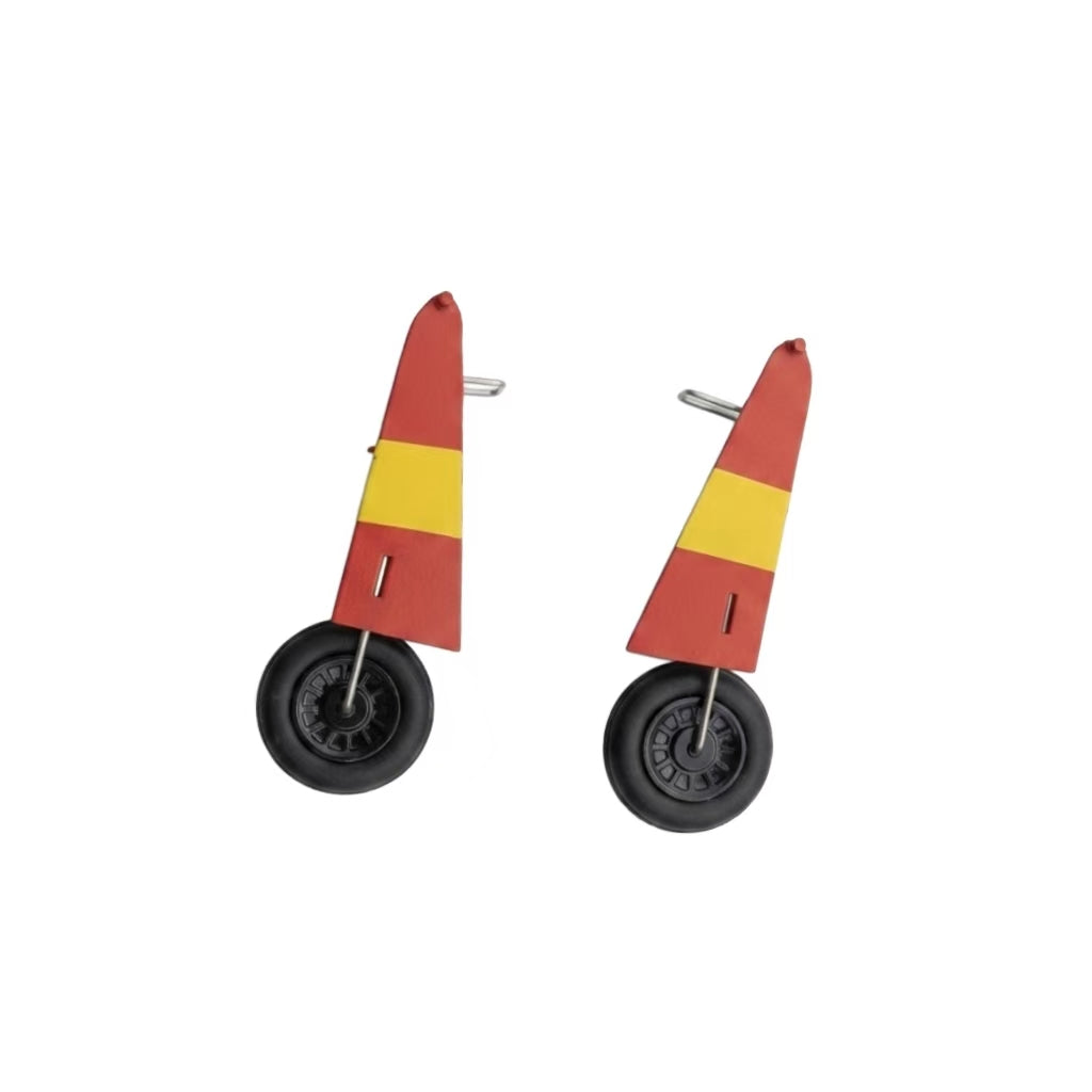 Ensemble de roues principales de train d'atterrissage avec capots pour VolantexRC 761-5 P-51 Mustang