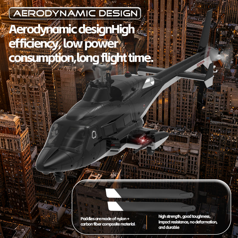 YuXiang F02 1:34 Scale RC Helicopter Airwolf Armed Direct Drive Model