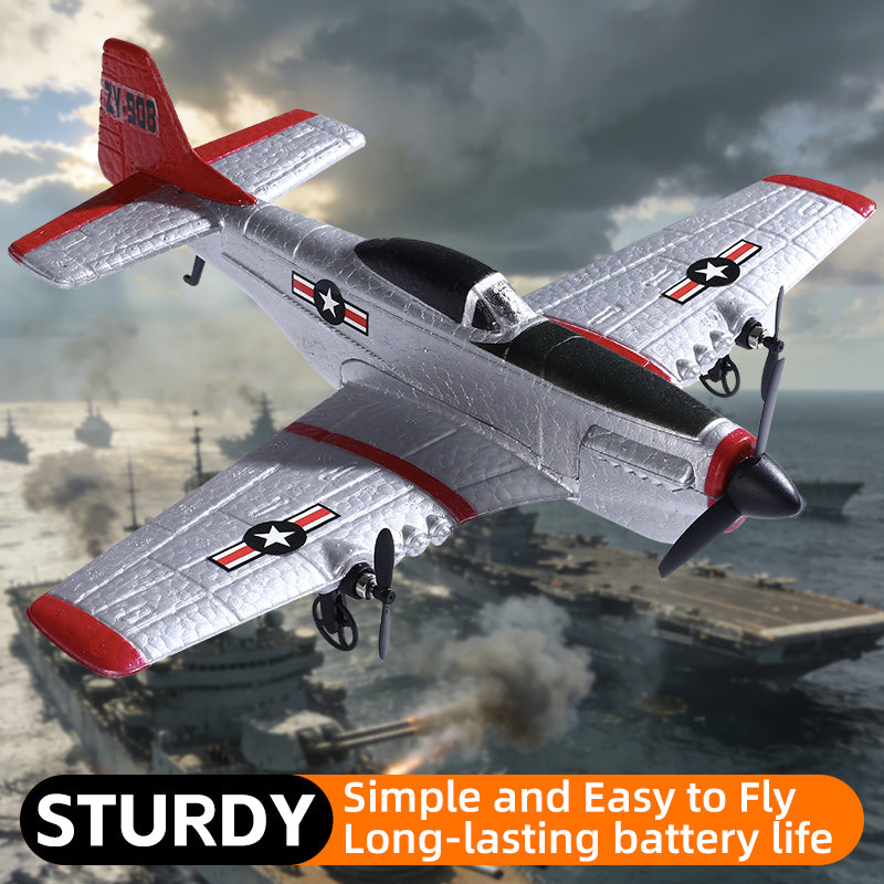 ZY-908 P-51 Mustang RC Foam Airplane - Easy to Fly Remote Control Fighter Jet