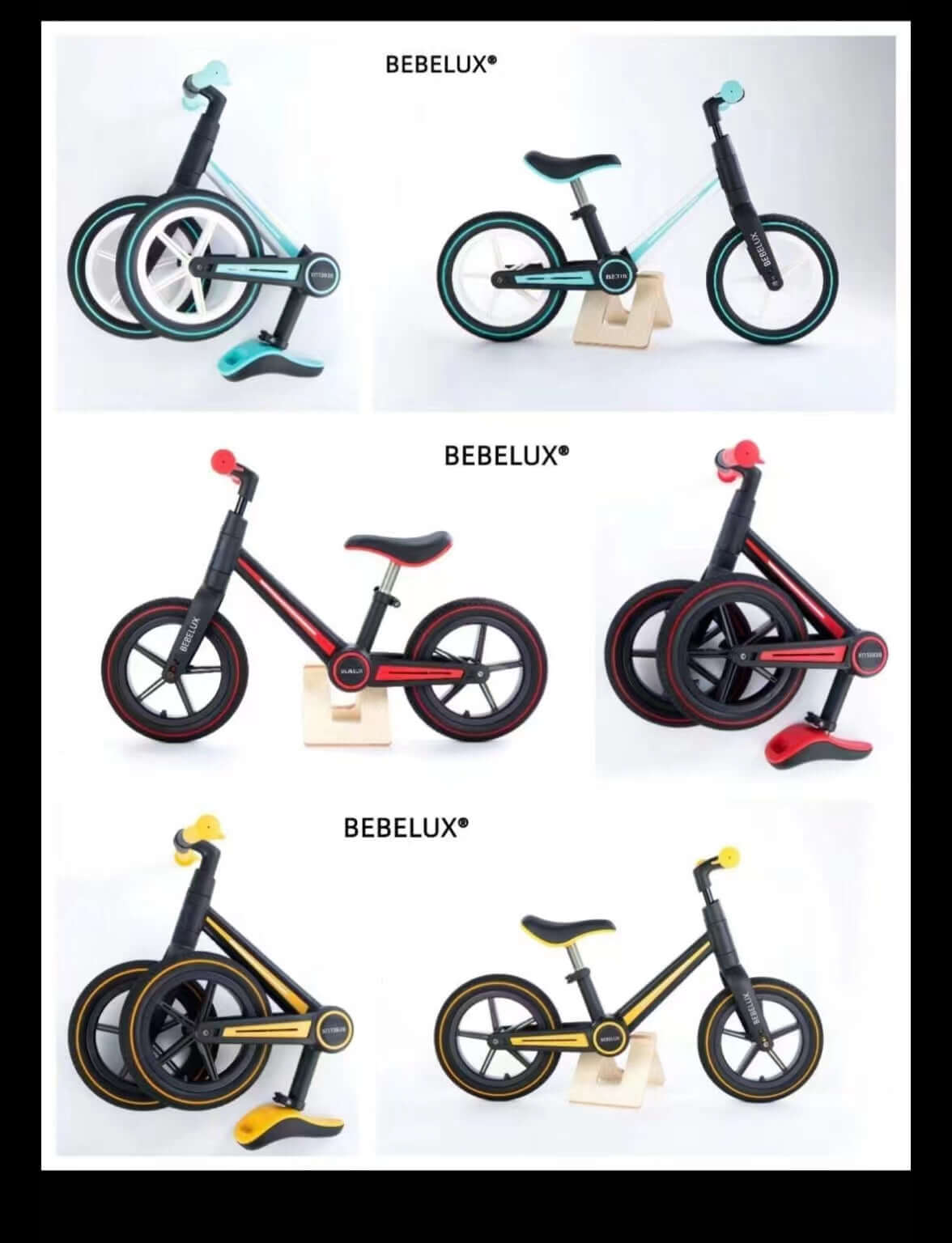 Kidstoylover Foldable Balance Bike for Kids: Durable, Lightweight, and Colorful