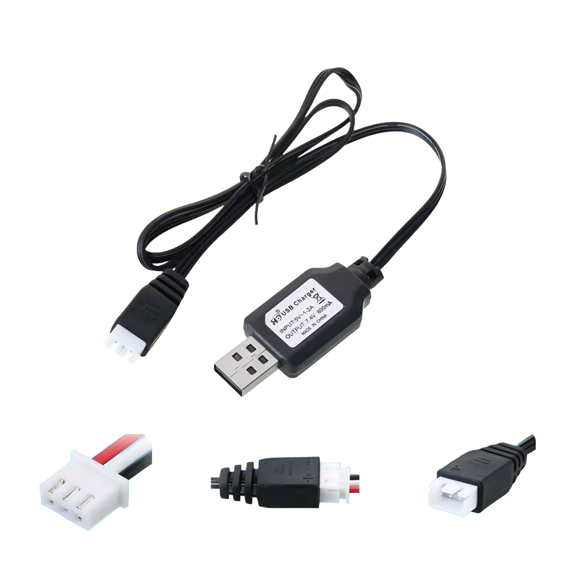 7.4V LiPo USB Charging Cable with XH-3P Connector for RC Car