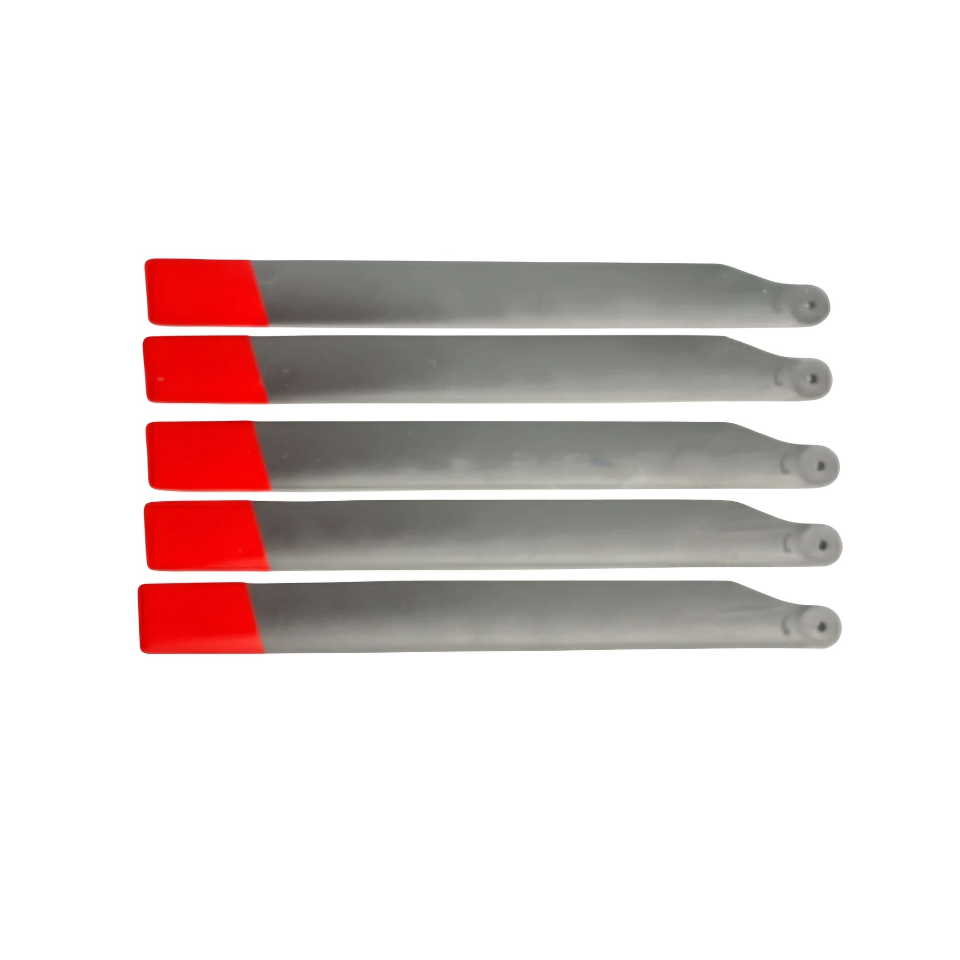 Set of red main propeller blades for RC ERA C190 dual brushless RC helicopter MD500 scale model.