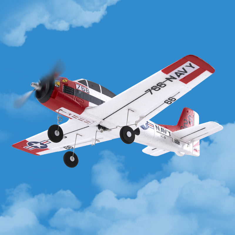 FMS 410mm T-28 Trojan 4CH RTF Avion RC débutant avec stabilisateur Gyro