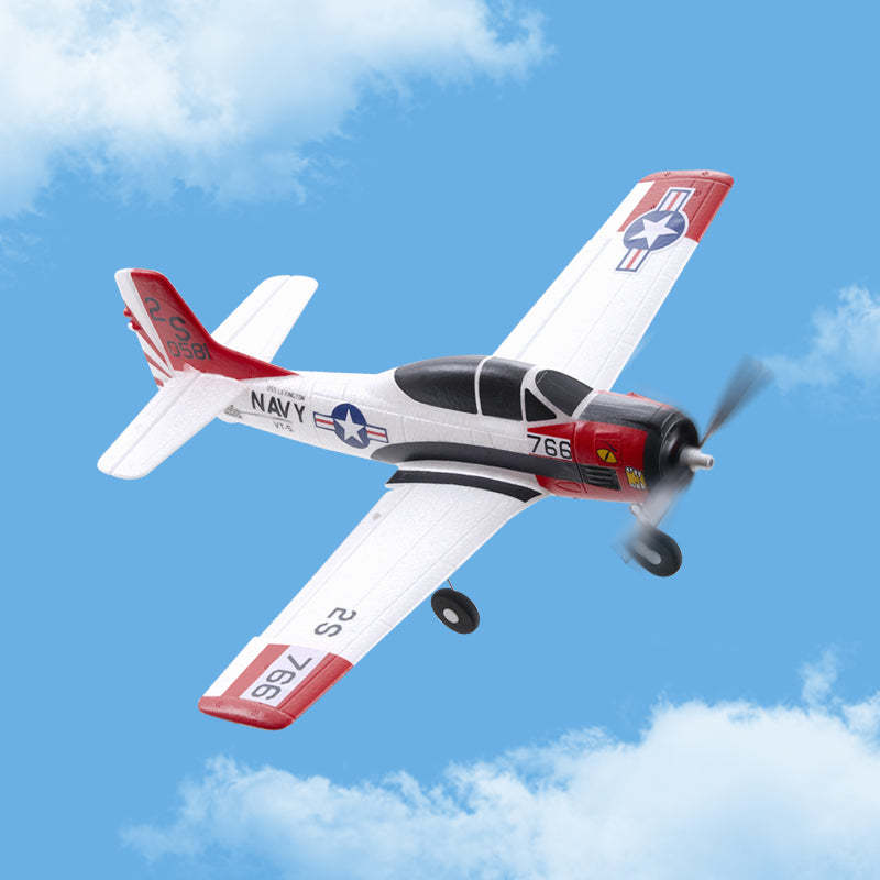 FMS 410mm T-28 Trojan 4CH RTF Avion RC débutant avec stabilisateur Gyro