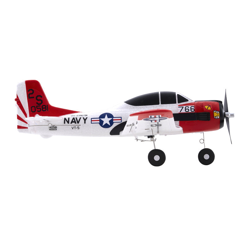 FMS 410mm T-28 Trojan 4CH RTF Avion RC débutant avec stabilisateur Gyro