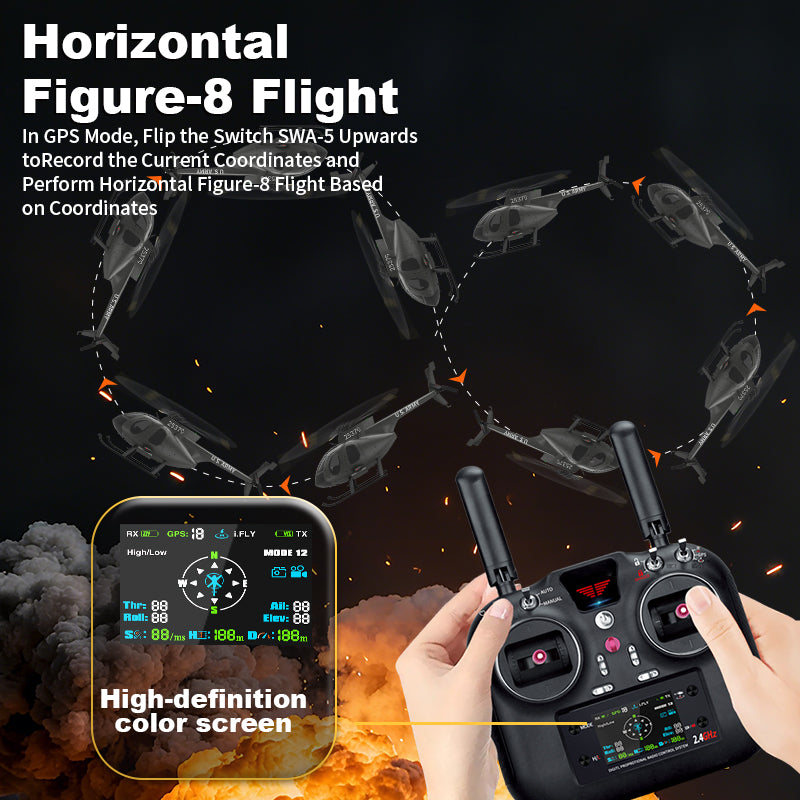 F119S MD500 16:1 Scale GPS Brushless RC Helicopter