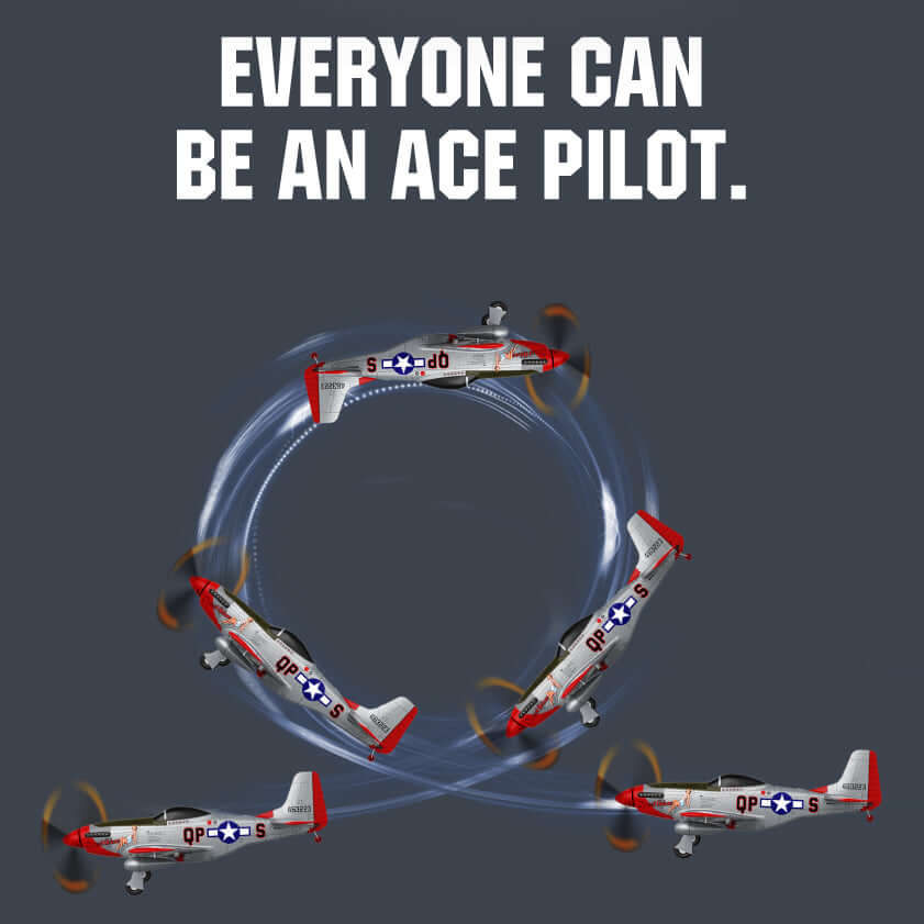 MOFLY P-51D 690mm Brushless RC Warbird, Optional FPV Camera & Phone Mount | KIDS TOY LOVER