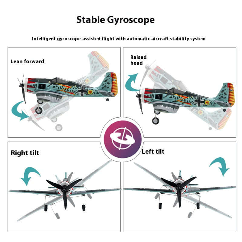 QF013 FW-190 Brushless RC Warbird 4CH 6-Axis Gyro EPP 350mm RTF Airplane | KIDS TOY LOVER