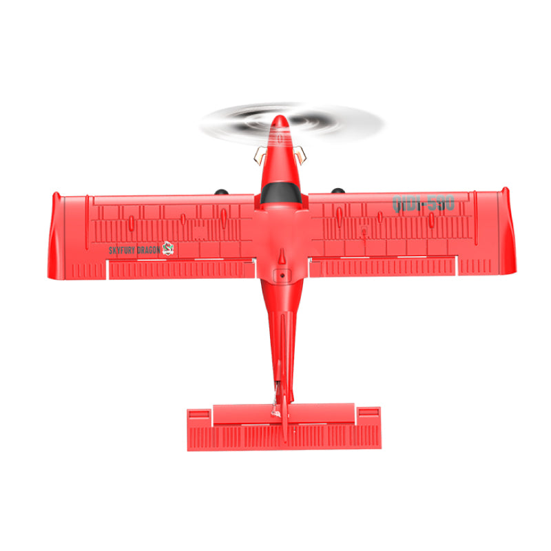 QIDI-590 4CH RC sin escobillas Avión Acrobático con Equilibrio Automático 2.4G