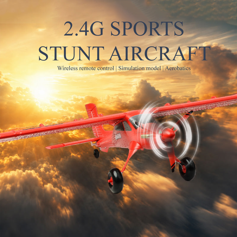 QIDI-590 4CH RC sin escobillas Avión Acrobático con Equilibrio Automático 2.4G