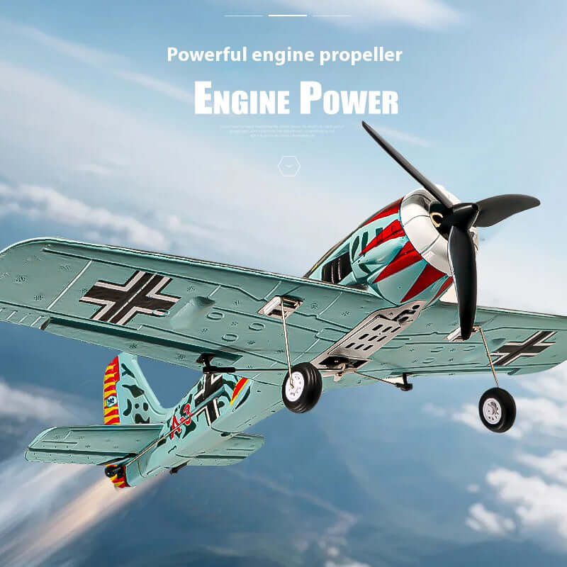 QF013 FW-190 Brushless RC Warbird 4CH 6-Axis Gyro EPP 350mm RTF Airplane | KIDS TOY LOVER