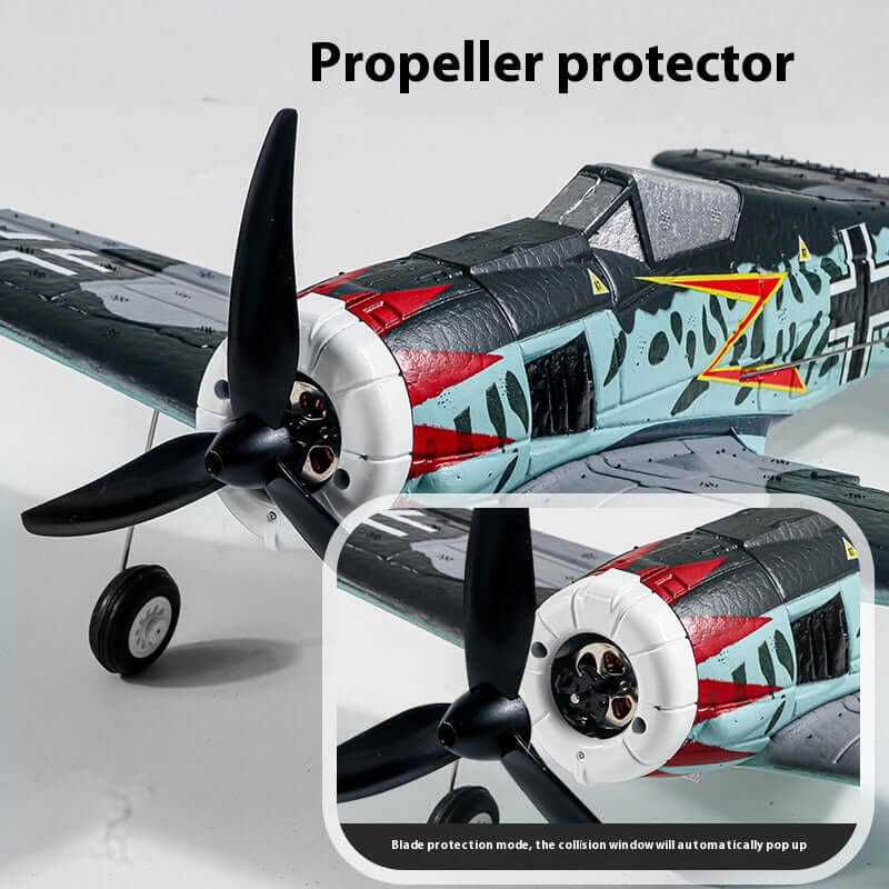 QF013 FW-190 Brushless RC Warbird 4CH 6-Axis Gyro EPP 350mm RTF Airplane | KIDS TOY LOVER
