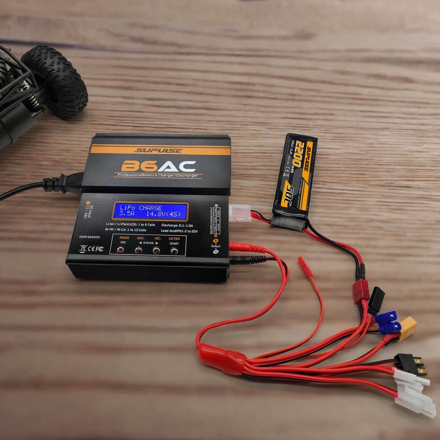 SUPULSE B6AC 80W AC/DC Balance Charger for RC LiPo LiFe NiMH NiCd Pb 1–6S | KIDS TOY LOVER