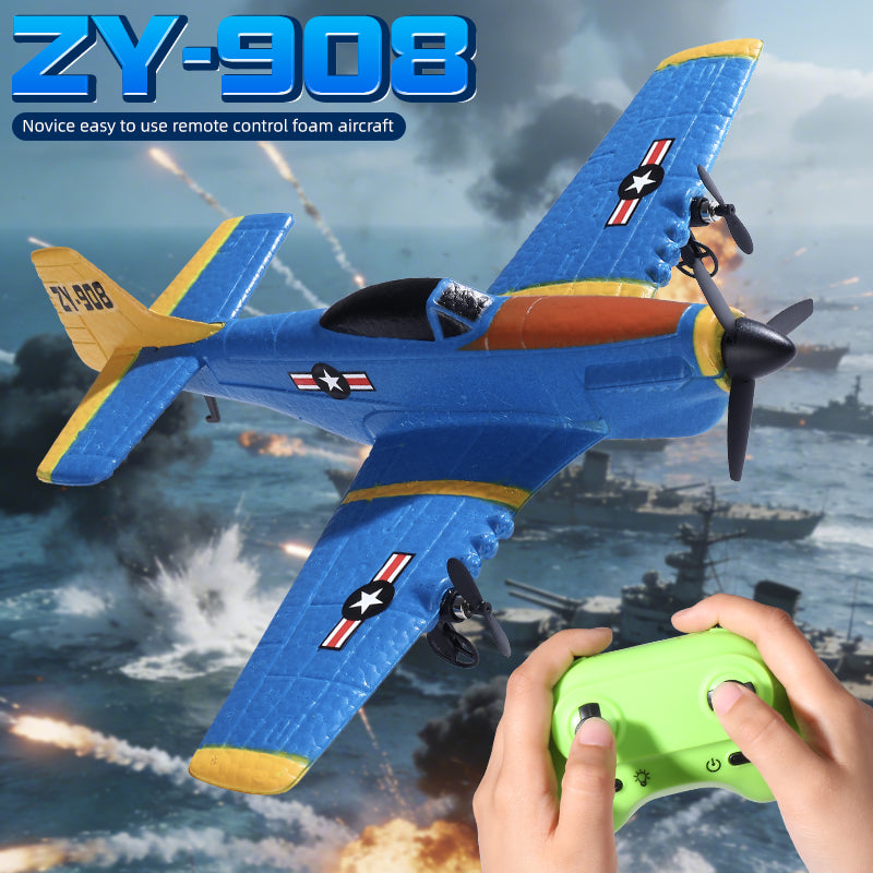 ZY-908 P-51 Mustang RC Foam Airplane - Easy to Fly Remote Control Fighter Jet