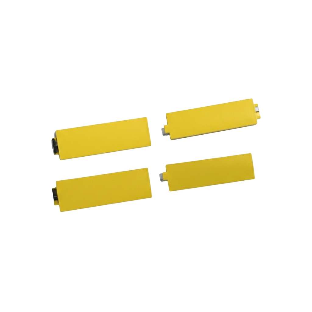 Yellow aerodynamic side wings for RC ERA C190 scale brushless helicopter.