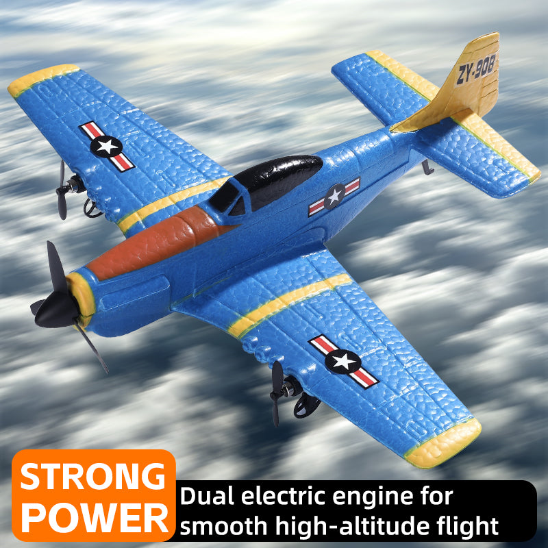 ZY-908 P-51 Mustang RC Foam Airplane - Easy to Fly Remote Control Fighter Jet