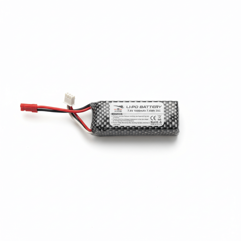 Xiaxiu H650 Tri-Mode RC Plane 7.4V 1000mAh 2S LiPo Battery (1/2/3 Pack) for reliable power support.