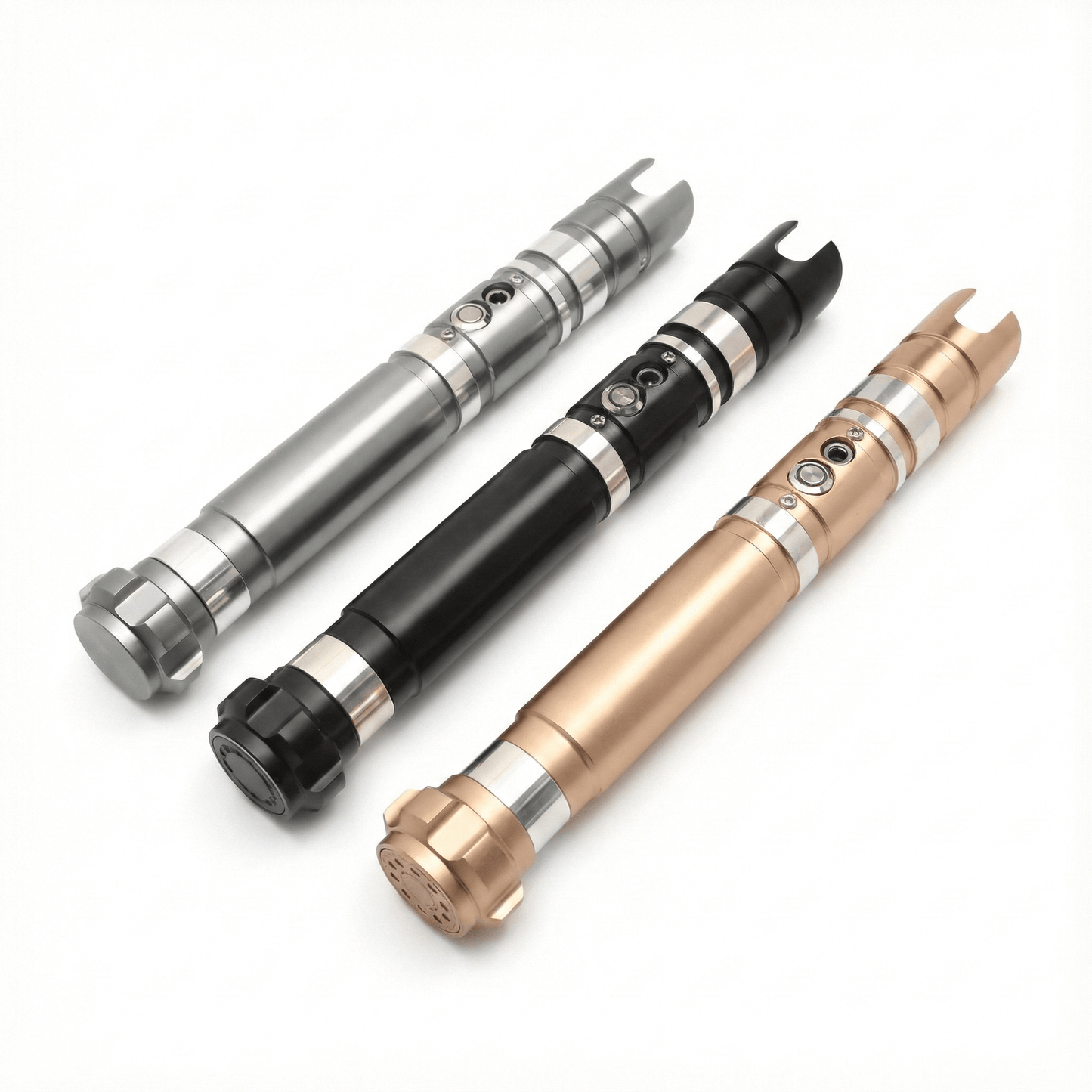 חרב אור RGB עם ידית מתכת - 12 צבעים, קול FX | KidsToyLover